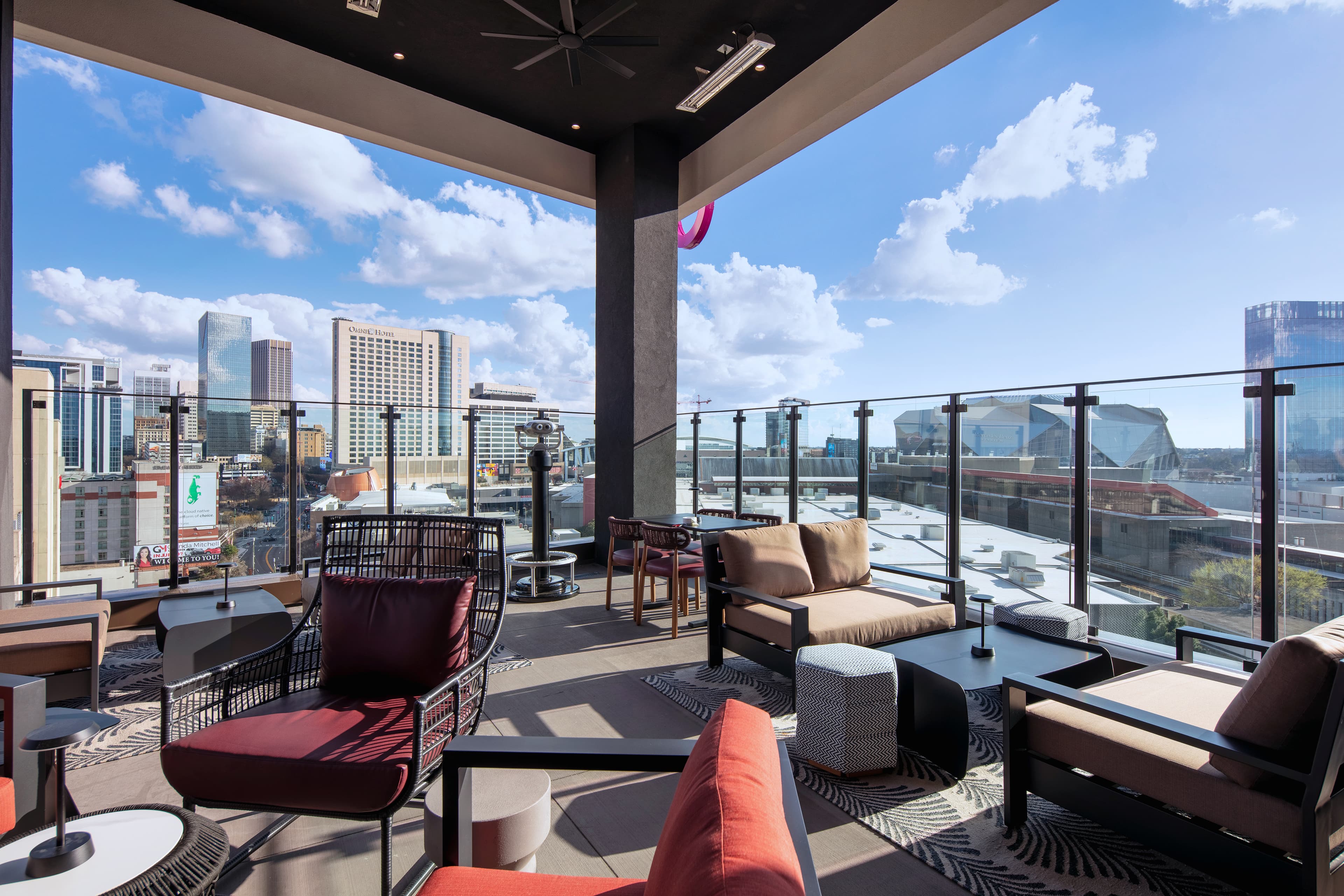 Moxy Rooftop Bar Exterior View