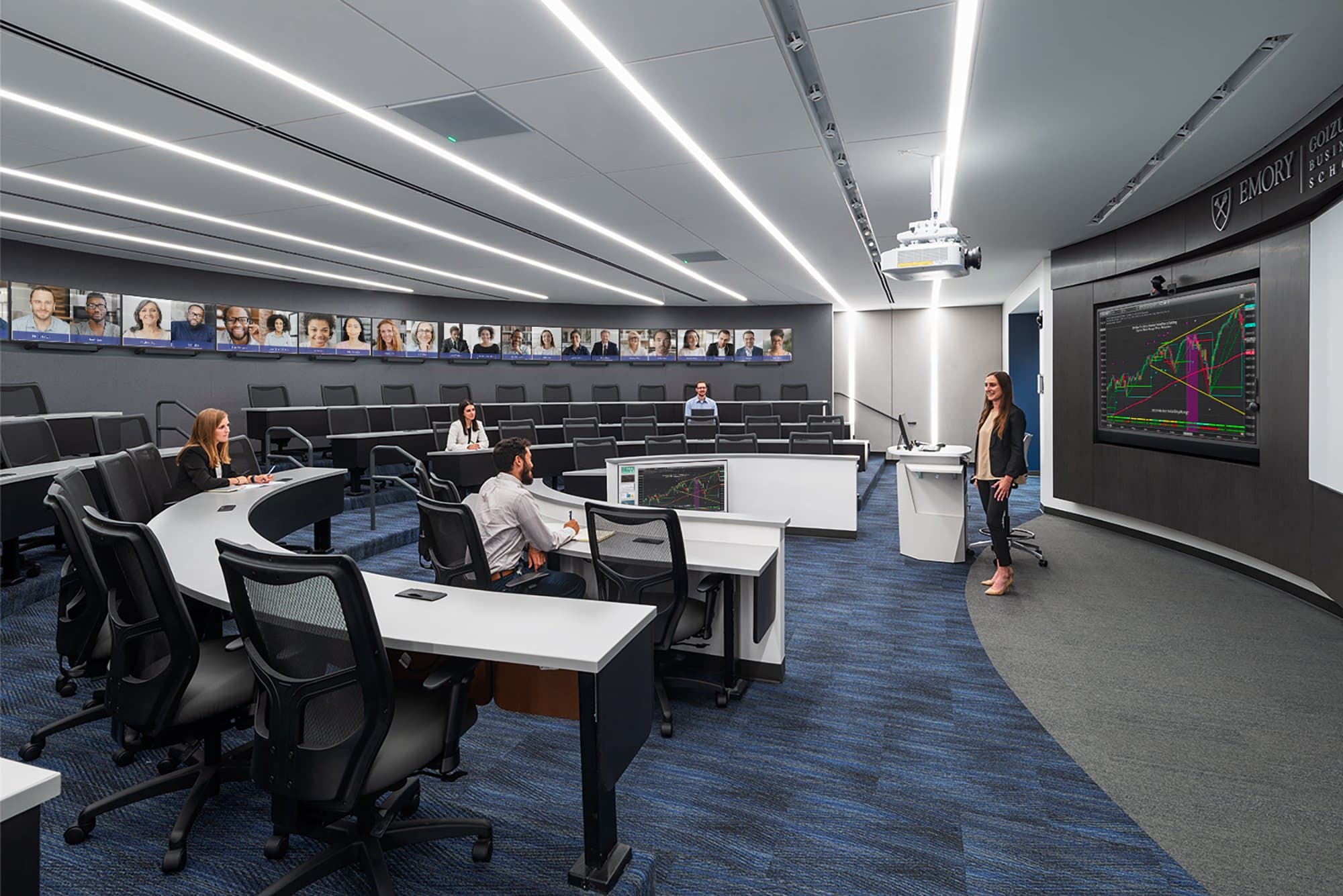 Global Learning Program Classrooms at Emory University's Goizueta Business School 