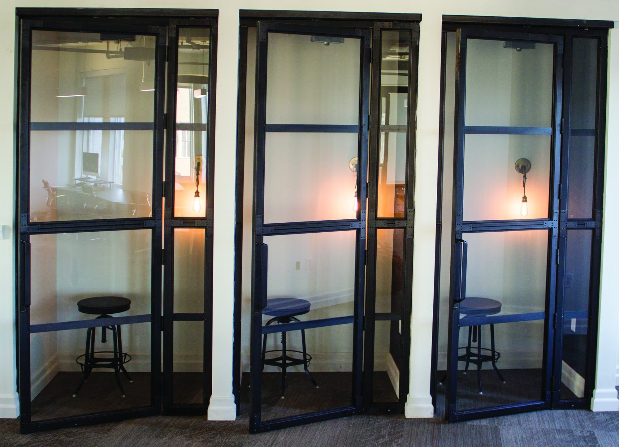 phone booths inside office